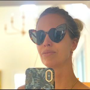 YSL Heart Shaped cate eye glasses